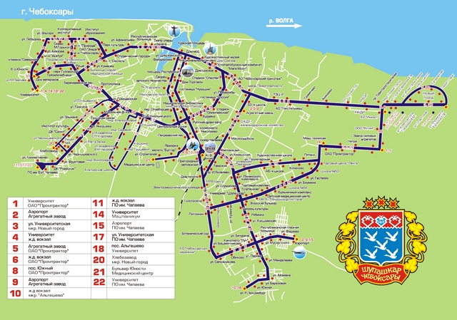 Схема маршрутов 2020